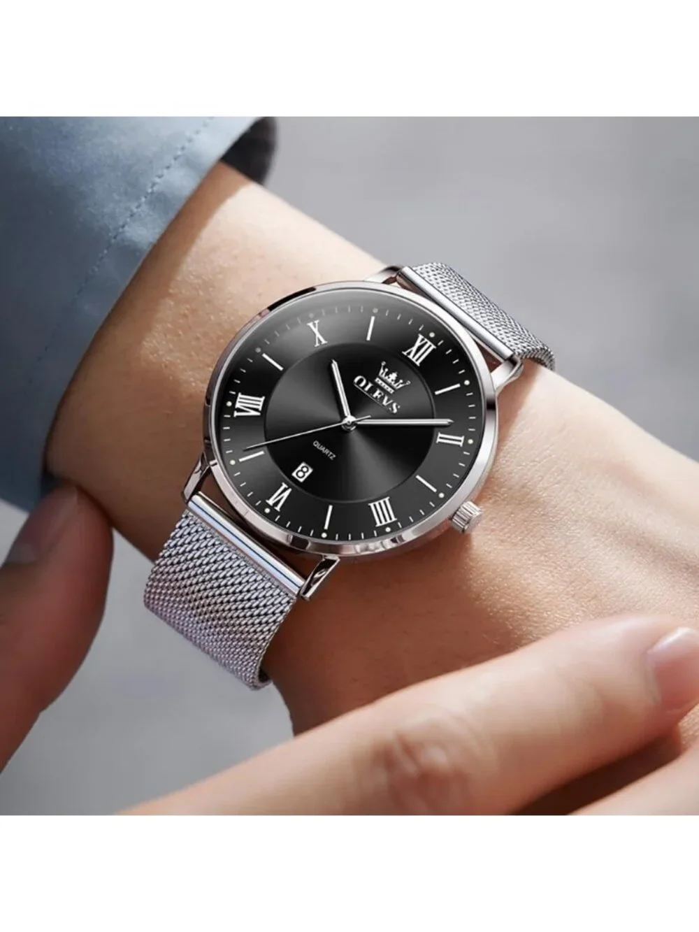 N/A black silver